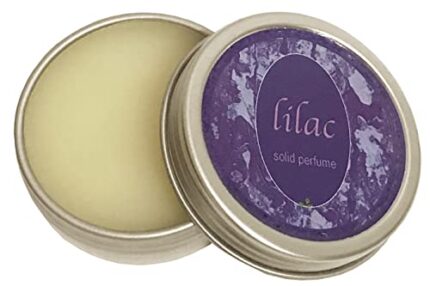 Ladybug Soap Company Natural Solid Perfume True to Life Lilac Flower Scent In Full Bloom (1 oz Tin Jar (Screw On Top))