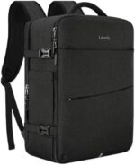 Laptop Backpack for Men Women 17 Inch Flight Approved Carry on Daypack Waterproof Large 40L Luggage Business College Weekender Overnight with 3 Packing Cubes for Travel , Black