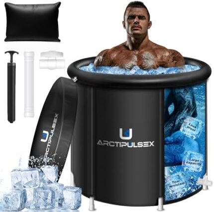 Large Ice Bath Tub, Ice Bath Tub for Athletes, Cold Tub Outdoor for Recovery, Large Size, 5 Layers Insulated Ice Bath Tub For Adults