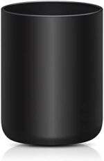 Large Utensil Holder for Kitchen Counter, Matte Black Cooking Utensils Holder For Countertop, Modern Ceramic Spatula Holder Crock, Rustic Porcelain Utensil Jar for Farmhouse Décor 5.5 * 7.2 IN