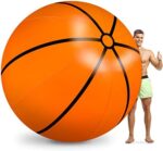 Lewtemi Giant Inflatable Ball Large Inflatable Sport Ball Giant Beach Pool Ball Inflatable Party Toy for Outdoor Activity Summer Games Sports Themed Birthday Party Decoration