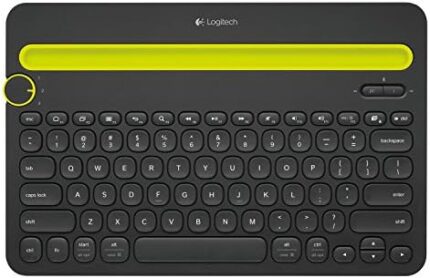 Logitech 920-006342 Bluetooth Multi-Device Keyboard K480 - Wireless Connectivity - Bluetooth - English, French - QWERTY Layout - Computer, Tablet, Smartphone - Black (Renewed)