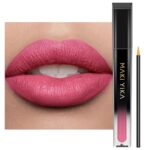 MAKI YIKA Light Pink Lipstick Matte, Warm Pink Neutral Liquid Lipstick Long Lasting and Pigmented, Transferproof and No Smudge Lip Makeup, Cruelty Free