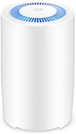 MELEDEN Air Purifiers for Bedroom, Compact HEPA Air Purifier Air Filter for Pollen Dust Smoke Pet Hair, Portable Air Cleaner for Bedroom Kitchen Baby Room.