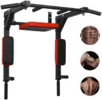 MKSY Wall Mounted Pull up Bar Multifunctional Chin up Bar Strength Training Pull-up Bar for Indoor Home Gym Fitness, Supports to 440 Lbs