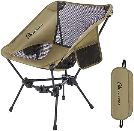 MOON LENCE Ultralight Camping Chair Backpacking Chair - The 4th MOON LENCE Ultralight Camping Chair Backpacking Chair - The 4th Generation Portable Folding Chair - Compact, Lightweight Foldable Chairs for Hiking Mountaineering Beach