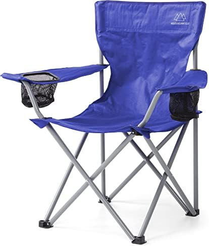 MOUNTAIN SUMMIT GEAR Anytime Chair for Camping, Sports, and The Outdoors w/Carry Bag, Camping Chairs for Adults, Folding Chair for Outside, (by Caddis Sports Inc.)