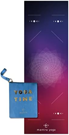Mantra Yoga Travel PRO 1.5mm - Foldable Fitness & Exercise Mat with Bag | Lightweight, Compact & Eco-Friendly | Non-Slip & Washable | For All Types of Yoga | 72" L x 24" W