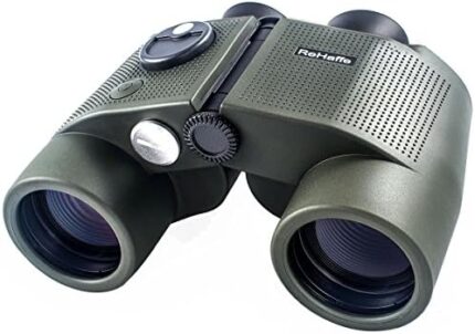 Marine Binoculars for Adults,7x50 Military Binoculars Waterproof, ReHaffe Binocular with Rangefinder and Illuminated Compass for Boating Sailing Water Sports Hunting and More