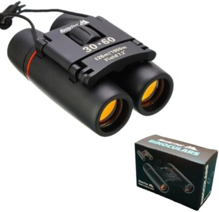 MasterTool - 30 x 60 Small Binoculars Compact for Adults Kids, Mini Binocular for Bird Watching Traveling Sightseeing, Lightweight Pocket Folding Binoculars for Concert Theater Opera,Black