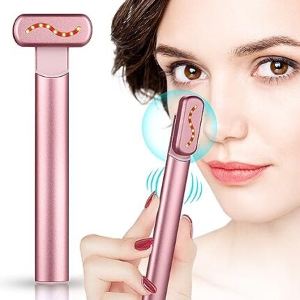 Microcurrent Facial Device, Red Light Therãpy for Face, Eye Beauty Massage Wand, Advanced Skincare Tool to Anti Aging, Lift and Firm Skin
