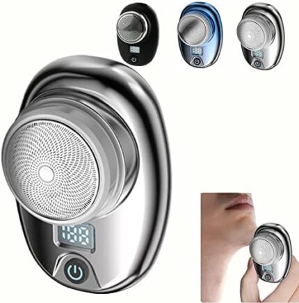 Mini Electric Razor for Men, New Upgrade Electric Shaver, Pocket Size Portable USB Rechargeable Waterproof Shavers Easy One-Button Use Suitable for Home,Car,Travel Gifts for Father's Day Boys
