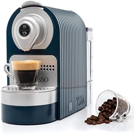 Mixpresso Espresso Machine for Nespresso Compatible Capsule, Single Serve Coffee Maker Programmable Buttons for Espresso Pods, Premium Italian 19 Bar High Pressure Pump 27oz 1400W (Blue)