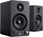 Monolith MM-3 Powered Multimedia Speakers - Black (Pair) with AptX Bluetooth, Fron Headphone Jack, Digital Calss D