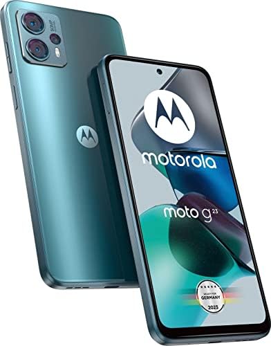 Motorola Moto G23 Dual SIM 128GB ROM + 8GB RAM Factory Unlocked 4G Smartphone (Steel Blue) - International Version