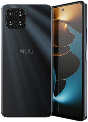 NUU B15 | 3-Day Battery | 48 MP | Quad-Camera | Unlocked (T-Mobile Only) | 6.78'' Full HD+ Display | 128GB | 90Hz | 18W Fast Charge | 5000 mAh | Fingerprint | Android 11 | Black