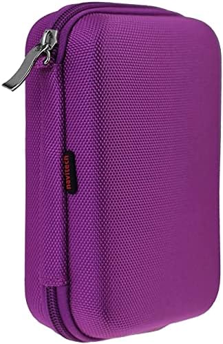 Navitech Purple Watch & Accessory Case Compatible with Xiaomi Mi Smart Band