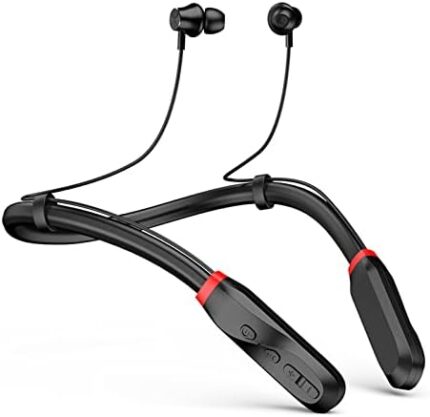 Nepartak Bluetooth Headphones Neckband, Long Battery Life,120 Hours Playtime,IPX5 Waterproof, Bluetooth Wireless Sport Headphones,Bluetooth Neckband Running Headset with Microphone