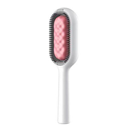 New multifunction Water Infused Gravity Cleaning Pet Hair Brush. Can be used with daily cleaning fluid better care for your pets, universal version for cats and dogs 3in1 back hair removl (pink)
