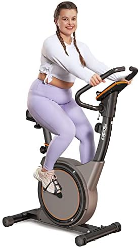 Niceday Upright Exercise Bike-Magnetic Resistance Indoor Cycling Bike with App Connectivity and Performance Monitor, 300 Weight Capacity Black