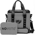 Novoto Magnetic Bag Cooler 20 Can, Leakproof Insulated Soft Cooler with Dry Bag, Waterproof Ice Chest for Men & Women, One-Handed Quick Access for Beach, Lunch, Picnic, Kayak, Car, Camping