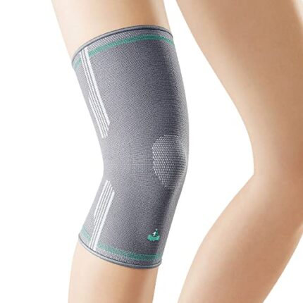 OPPO 2321 Knee Compression Sleeve for Men and Women - Knee Brace for Tennis/Running/Hiking/Workout/Meniscus Tear/ACL/Arthritis/Joint Pain Relief (Gray, Large)
