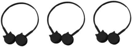 OSALADI 3 pcs Headphones with Microphone Free Cord Headphone bass heaset Portable on Ear Headphone Headset with Microphone Phone Headset for Cell Phone Plastic Universal South Korea