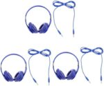 OSALADI 3pcs Headphones Earphones Wired Over- Ear Headphone Gaming Headphone Wire Headphone Wired Earphones Wired Headphone Over-Ear Headphone Headset Computer Plastic