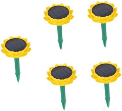OSALADI 5 pcs Buddhist Lotus Speaker Solar Wireless Speaker Indoors Speaker Solar Music Speaker Solar Outdoor Speakers Buddhist Speaker Garden Music Speaker Plastic Portable Flowers