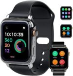 OTOFIX Smart Watch, 50+ Sport Modes, 1.78’’ Fitness Tracker Smartwatch, Heart Rate & Blood Oxygen Monitor, Answer/Make Call, 4 Days Using, Voice Control Over Vehicle, Answer/Make Call, Black