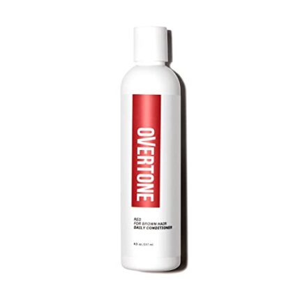 OVERTONE Haircare Daily Conditioner - 8 oz Semi-permanent Daily Conditioner With Shea Butter & Coconut Oil - Maintain Existing Shade With Cruelty-Free Hair Color for Brown Hair (Red)