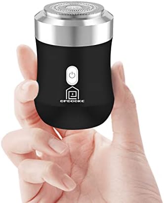 Opdooke Mini Electric Razor for Men,Wet and Dry Electric Shavers for Women,30 Day battery life,Powerful Shaver used for face chest leg Shaving,Travel Size Toiletries for travel car home,Black