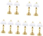 Operitacx 10 Pcs Dollhouse Table Lamp LED Light Decor Miniture House Furniture LED Desk Lamp Mini Floor Lamp Mini LED Floor Lamp Small Table Lamp Doll House Accessory Miniature LED Lamp Ob11