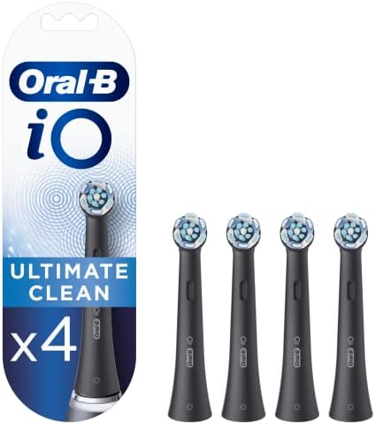 Oral-B - iO Ultimate Clean Replacement Heads, Black - 4 Pieces
