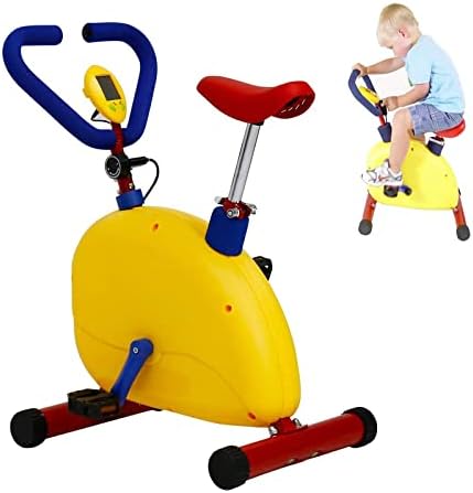 PHASFBJ Fun and Fitness Exercise Equipment for Kids, Toddler Exercise Bikes Machine Indoor Cardio Training for Childrens, Suitable for 3 to 8 Years Old Kids