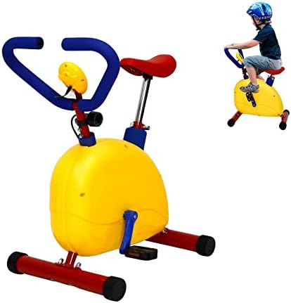 PHASFBJ Fun and Fitness Kids Exercise Bike Equipment, Workout Bike for Home, Toddler Exercise Bikes Machine Indoor Cardio Training, Kids Stationary Bike
