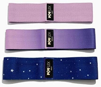 POPFLEX by Blogilates Booty Band - Set of 3 Booty Bands for Women - 3 Intensity Levels - Knitted Fabric Resistance Bands - Women’s Yoga Bands, Fitness Bands, Lightweight Pilates Equipment