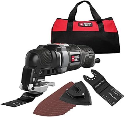 PORTER-CABLE Oscillating Multi-Tool Kit, 3.0-Amp, 11-Piece, Corded (PCE606K)