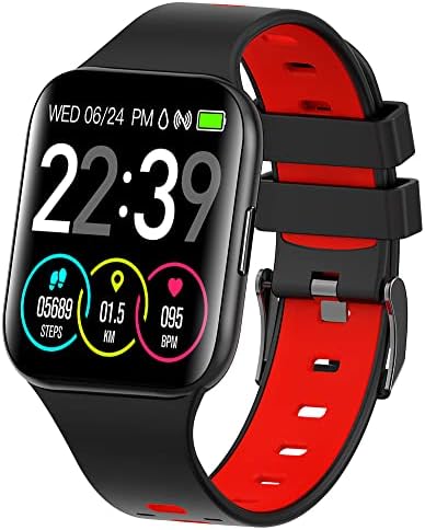 PUZESHUN Fitness Tracker Smart Watch for Women Men 1.7" DIY Full Touch Screen Waterproof Calorie Counter Blood Pressure Heart Rate Sleep Monitoring Monitoring Pedometer Activity Trackers