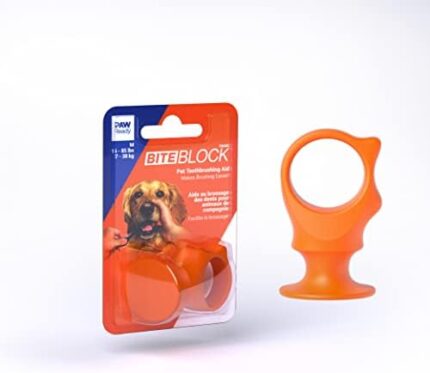 Paw Ready Pet Toothbrushing Assistant for Dogs and Cats Allows You to Brush Your pet’s Teeth Without Constantly Worrying About Getting Bitten Medium Size for Pets Between 15-85 lbs. (7-38.5 Kg)