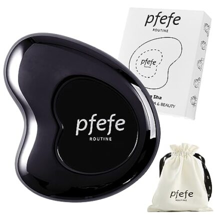 Pfefe Cryo Stainless Steel Gua Sha Facial Beauty Tools, Metal Skin Care Gua Sha for Body SPA Face Neck Eye