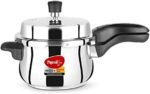 Pigeon By Stovekraft Stainless Steel Inox Plus Steel Pressure Cooker with Outer Lid Induction and Gas Stove Compatible 3 Litre Capacity for Healthy Cooking (Silver)