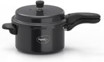 Pigeon Pressure Cooker - 5 Quart - Hard Anodized - Cook delicious food in less time: soups, rice, legumes, and more 5 Liters Black