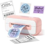 Pink Label Printer, Thermal Label Printer 4x6, Shipping Label Printer for Small Busines