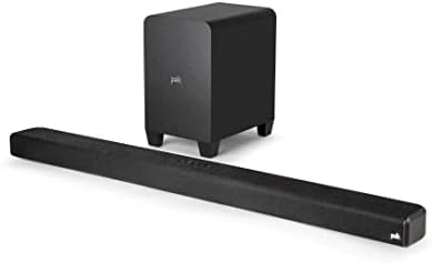 Polk Audio Signa S4 Ultra-Slim Sound Bar for TV with Wireless Subwoofer, Dolby Atmos 3D Surround Sound, Compatible with 8K, 4K, HD TV, eARC and Bluetooth, Exclusive Voice and Bass Adjust Technologies