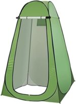 Pop Up Privacy Shower Tent, Portable Camping Shower Tent, Camping Toilet Changing Room Sun Shelter with Window for Camping and Beach, Portable Pop Up Changing Tent with Carry Bag