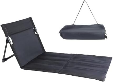 Portable Beach Mat Lounge Chair, Folding Lounge Chairs for Adults, Ideal Tanning Mat for Sunbathing, Beach Lounger for Patio Lightweight Camping Chairs