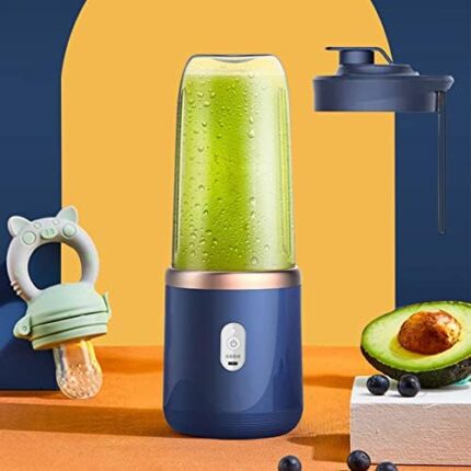 Portable Blenders, with 6 Blades Portable Blenders, Mini Blenders Portable Blenders for Shakes and Smoothies, Fruit Juicer USB Rechargeable, Handheld Blenders for Sports Travel and Outdoors #V