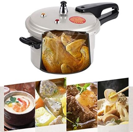 Pressure Cooker 5 Quart, 70kpa Pressure Stainless Steel Small Pressure Cooker, Explosion Proof Instant Pot Pressure Cooker with Steaming Layer (20cm (gas, coal gas))