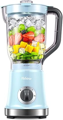 Professional Countertop Blender for High-Speed Shakes, Smoothies, Juicing & More - Crush Ice, Frozen Fruit, and More with 4 Stainless Steel Blades & 60oz Jar - Easy to Clean, Perfect for Kitchen Use (Blue)